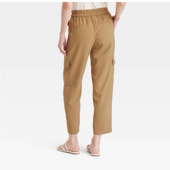 Women’s High-Rise Ankle Cargo Pants - A New Day L - Picture 3 of 3